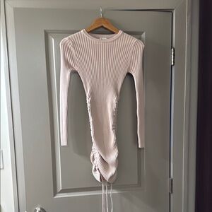 Elegant light pink Sweater Dress